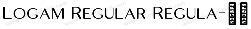 Logam Regular Regula字体转换